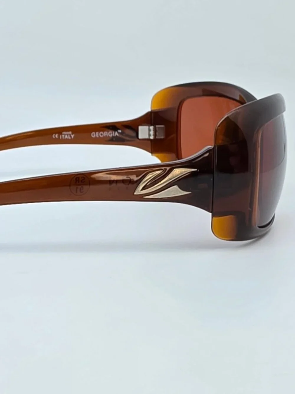 Kaenon Georgia Gold Coast Brown Frame Polarized SR91 Brown Lens Sunglasses Italy